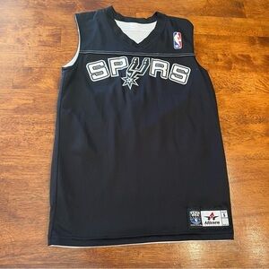 Black white Spurs reversible NBA jersey size youth small